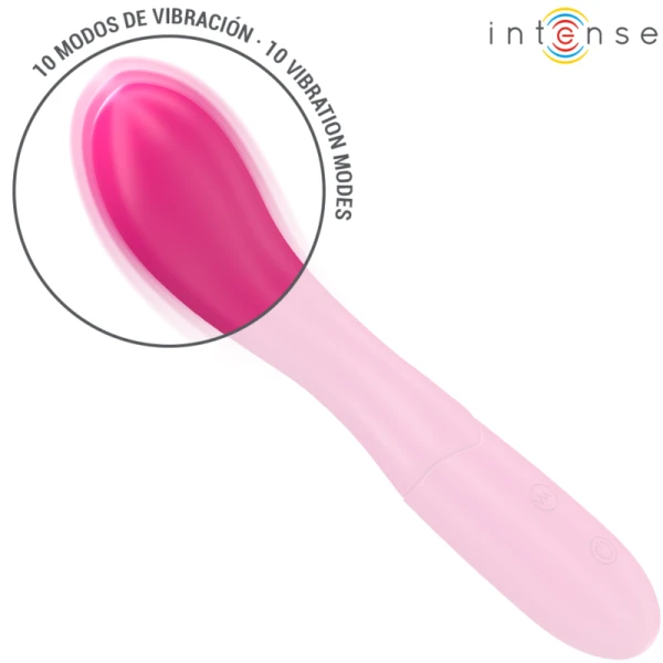 Intense Lisette Vibrator 19 cm flexibel met 10 trillingen roze