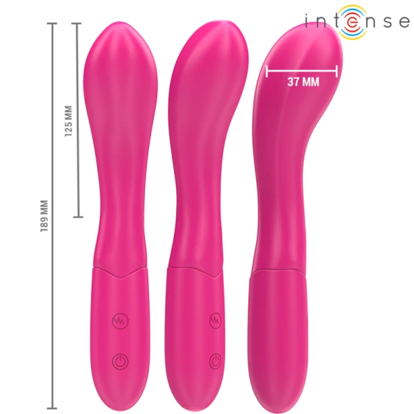Intense Lisette Vibrator 19 cm flexibel met 10 trillingen roze