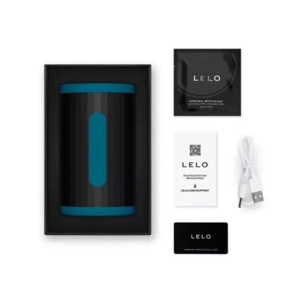 Lelo F2s Double Sonic Masturbator met dubbele geluidsstimulatie turkoois Lelo F2s Double Sonic Masturbator met dubbele geluidsstimulatie turkoois