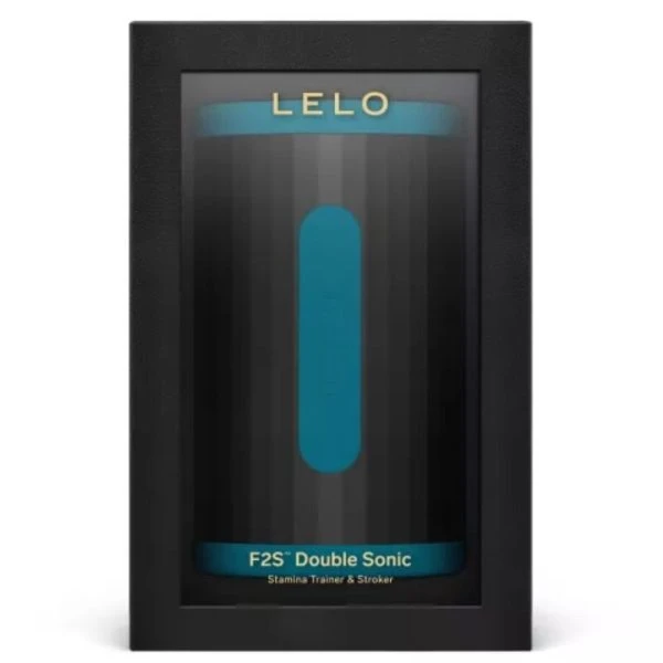 Lelo F2s Double Sonic Masturbator met dubbele geluidsstimulatie turkoois Lelo F2s Double Sonic Masturbator met dubbele geluidsstimulatie turkoois