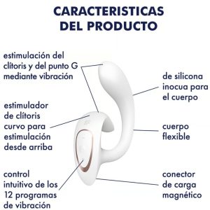 Satisfyer G for Goddess 1 Rabbit Vibrator met Clitorisstimulator, Siliconen Satisfyer G for Goddess 1 Rabbit Vibrator met Clitorisstimulator, Siliconen - Afbeelding 4