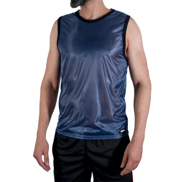Macho Underwear sportief T-shirt marineblauw van viscose-polyamide