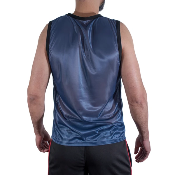 Macho Underwear sportief T-shirt marineblauw van viscose-polyamide