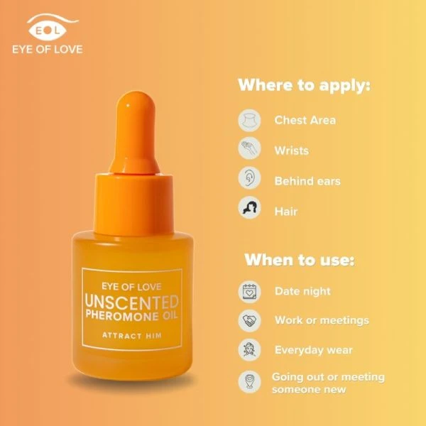Eye of Love Feromoonolie voor vrouwen, geurneutraal, 20 ml