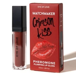 Eye of Love Pheromon-Lipgloss Matchmaker Crimson Kiss met LED en spiegel, 8,5 ml