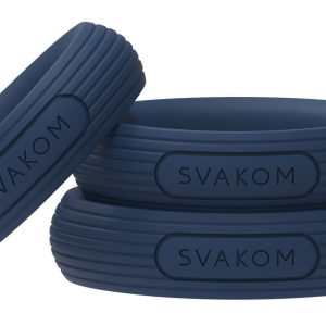 SVAKOM Triooo Penisring-Set van vloeibaar siliconen blauw SVAKOM Triooo Penisring-Set van vloeibaar siliconen blauw - Afbeelding 2
