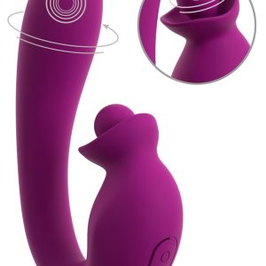 JAVIDA 2F Vibrator Double Rota met dubbele rotatie paars JAVIDA 2F Vibrator Double Rota met dubbele rotatie paars - Afbeelding 2