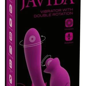 JAVIDA 2F Vibrator Double Rota with dual rotation purple