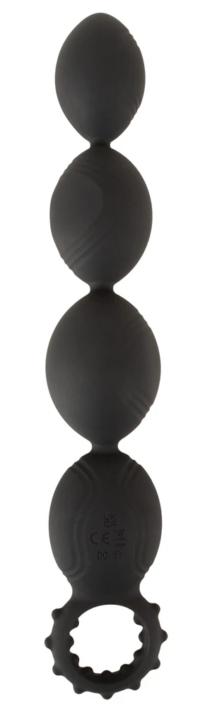 ANOS Flexible XL Anaal-kralen met vibratie, zwart ANOS Flexible XL Anaal-kralen met vibratie, zwart