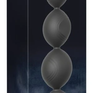 ANOS Flexible XL Anal Beads mit Vibration, schwarz