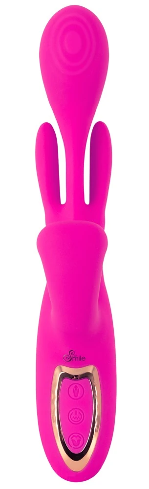 Sweet Smile Dual Swing Vibrator met Clitorisstimulator roze