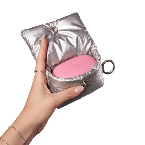 Womanizer Opbergtas Snap Pouch Silver, zilver