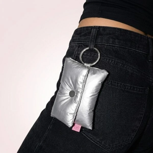Womanizer Opbergtas Snap Pouch Silver, zilver