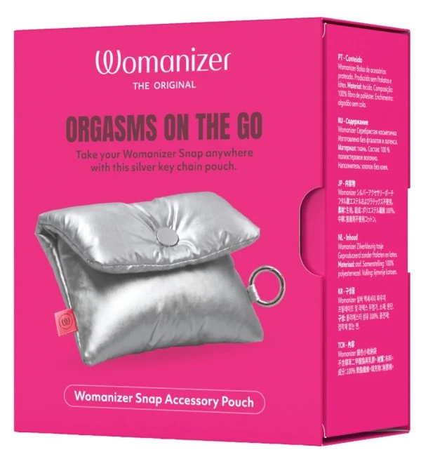 Womanizer Opbergtas Snap Pouch Silver, zilver