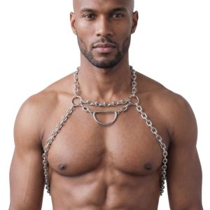 Svenjoyment Herren Metall Harness Brustgeschirr Svenjoyment Herren Metall Harness Brustgeschirr – Bild 2