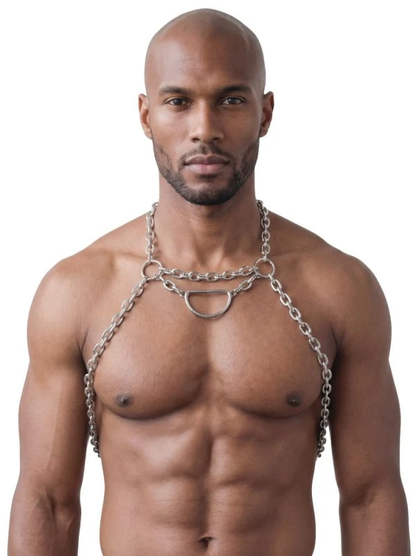 Svenjoyment Herren Metall Harness Brustgeschirr