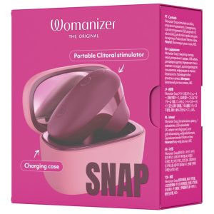 Womanizer Snap Crushed Berry Mini-klitorisstimulator met oplaadcase, roze Womanizer Snap Crushed Berry Mini-klitorisstimulator met oplaadcase, roze - Afbeelding 1