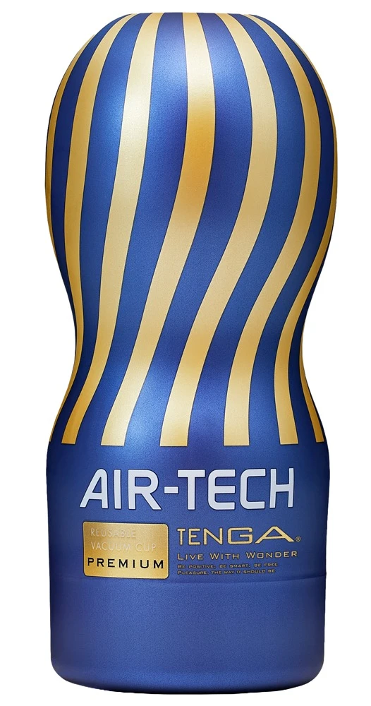 TENGA Masturbator Air Tech Premium mit Vakuum-Cup blau