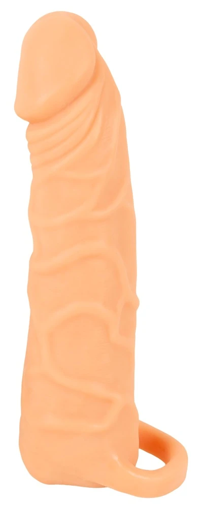 Nature Skin 2in1 Extension and Masturbator Penishülle mit Vibration hautfarben