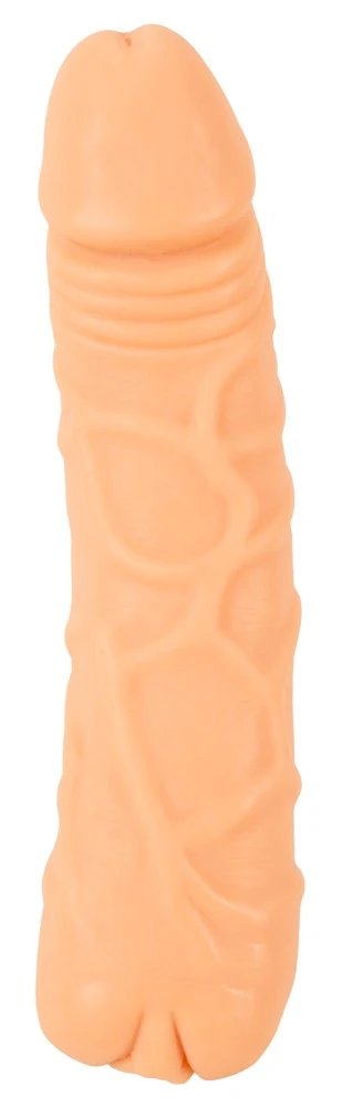 Nature Skin 2in1 Extension and Masturbator Penishülle mit Vibration hautfarben
