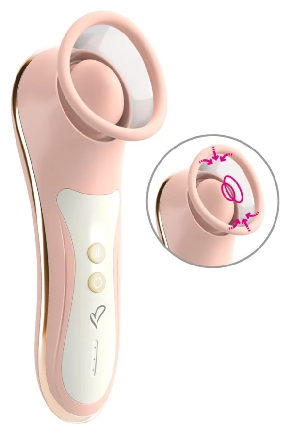 beau coeur Lyvena Touch Control Clitorisstimulator met zuig- en pulsatiefunctie roze