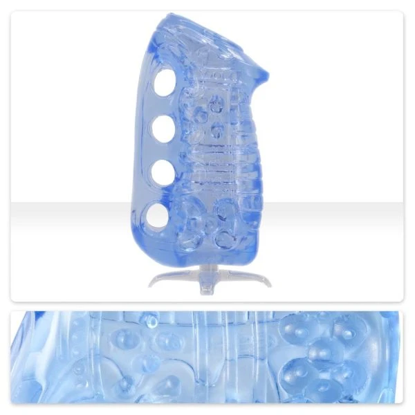 Fleshlight Fleshskins Grip Blue Ice Masturbator blau