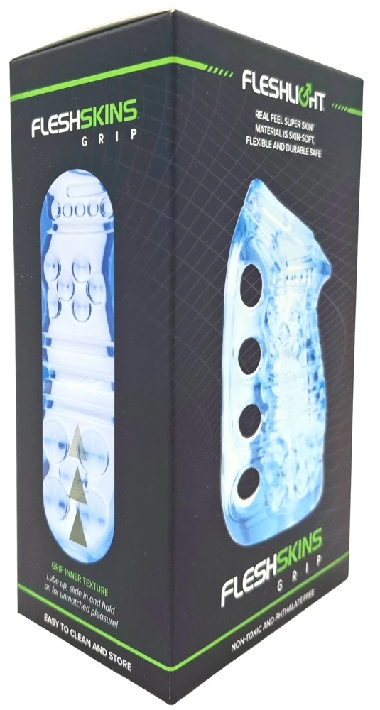 Fleshlight Fleshskins Grip Blue Ice Masturbator blau