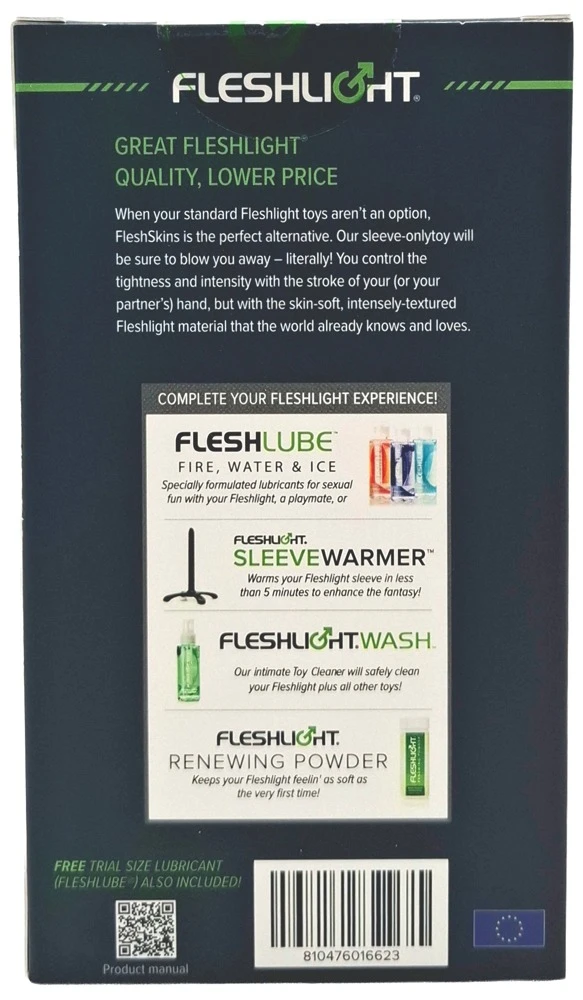 Fleshlight Fleshskins Grip Blue Ice Masturbator blau