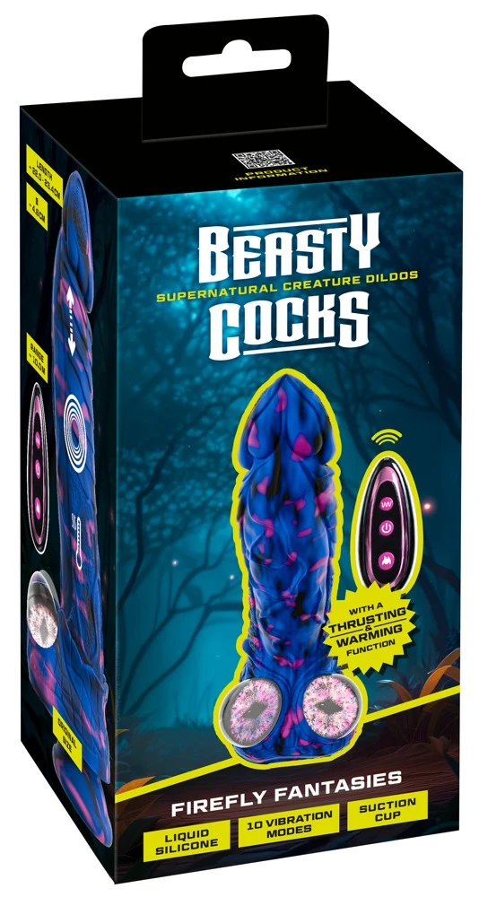 54090200000_verp.jpg Beasty Cocks Stoßvibrator Firefly Fantasies mit Wärme und Fernbedienung, blau