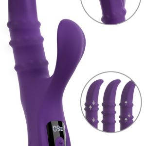 You2Toys Nodding Rabbit Vibrator mit 3 Moving Rings, lila You2Toys Nodding Rabbit Vibrator mit 3 Moving Rings, lila – Bild 2