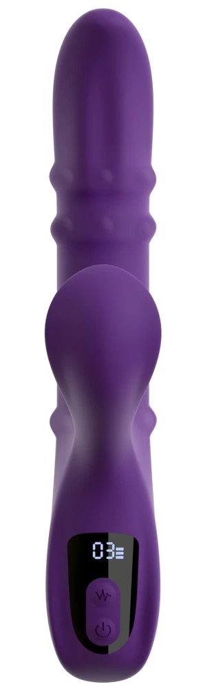 You2Toys Nodding Rabbit Vibrator mit 3 Moving Rings, lila