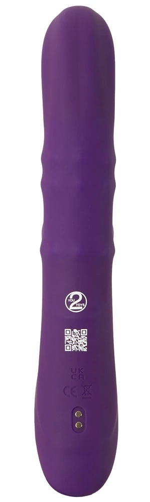 You2Toys Nodding Rabbit Vibrator mit 3 Moving Rings, lila