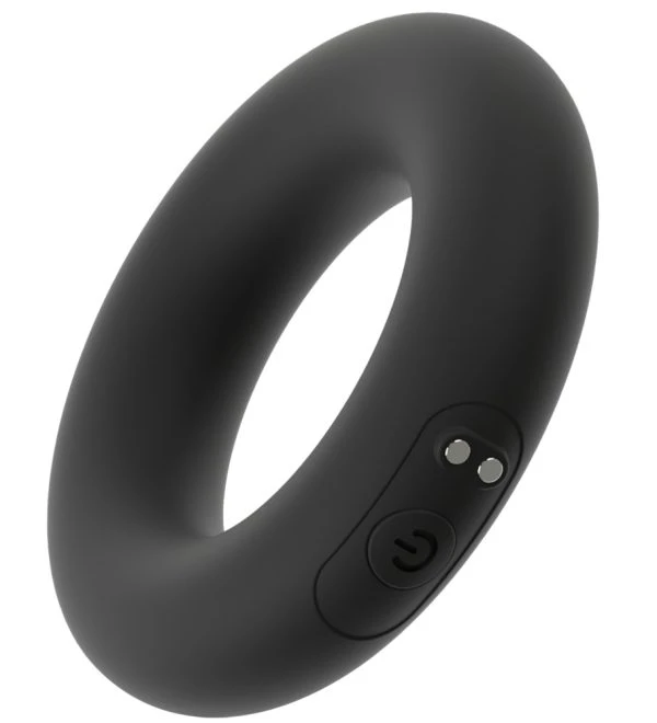 Rebel Vibrating Cock Ring mit 10 Modi, Silikon, schwarz