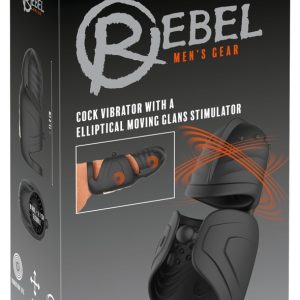 Rebel Cock Vibrator mit beweglichem Eichel-Stimulator, schwarz Rebel Cock Vibrator mit beweglichem Eichel-Stimulator, schwarz – Bild 1