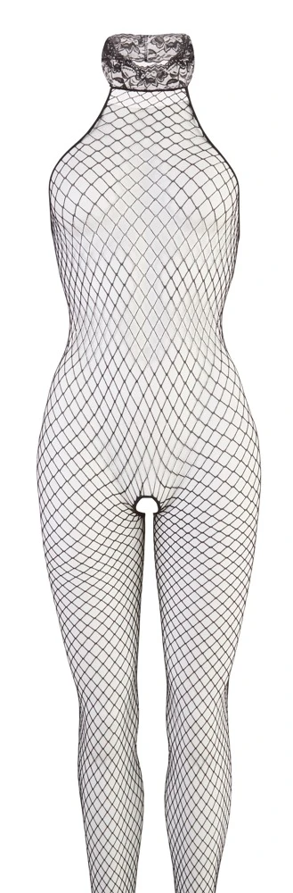 Fantasy by Cottelli Netz-Catsuit ouvert schwarz