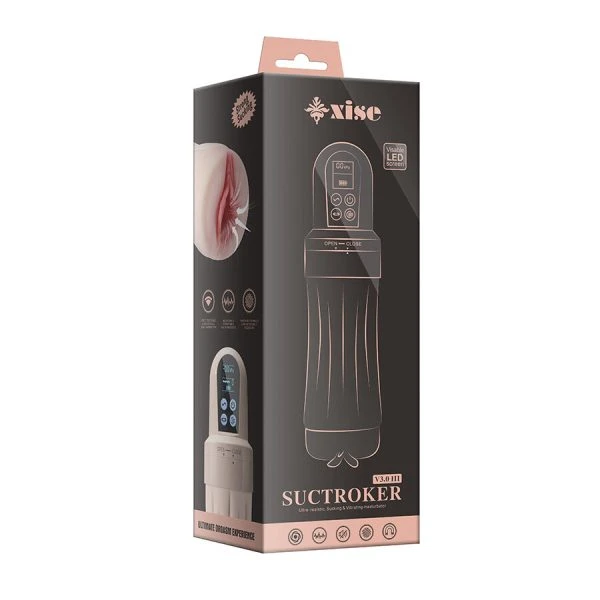 XISE SuckTrocker V3.0 III Vaginal Masturbator with Vibration and Suction Function