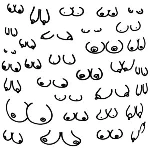 Diablo Picante Square Boobs Untersetzer 10 Stück Party Gag