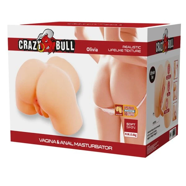 Crazy Bull Olivia Dual Vaginal and Anal Vibrating Masturbator