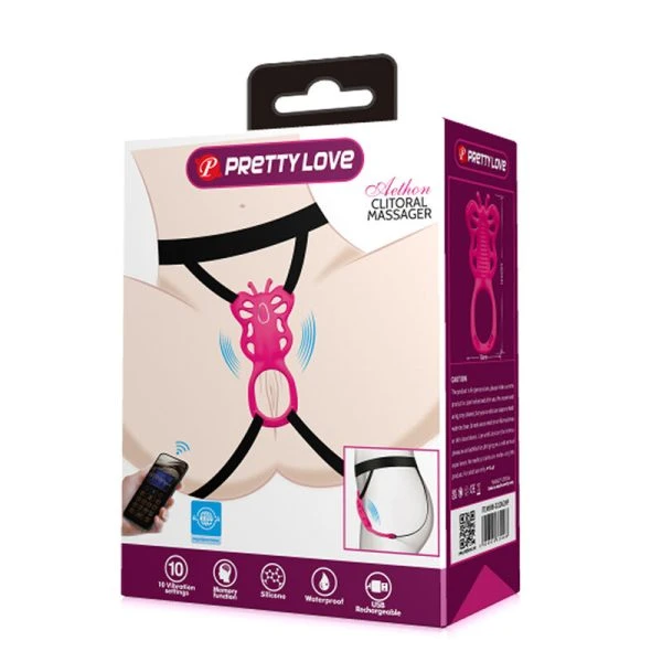 Pretty Love Schmetterlings-Panty-Massager mit App-Steuerung pink