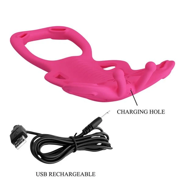 Pretty Love Schmetterlings-Panty-Massager mit App-Steuerung pink