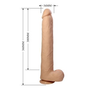 Pretty Love Dany flexibler realistischer Dildo mit Saugnapf 36 cm Pretty Love Dany flexibler realistischer Dildo mit Saugnapf 36 cm – Bild 7
