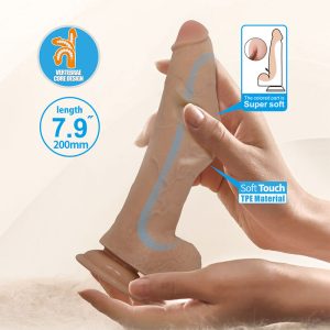 Pretty Love Fabian Flexibele Dildo met Zuignap, huidskleur Pretty Love Fabian Flexibele Dildo met Zuignap, huidskleur - Afbeelding 6