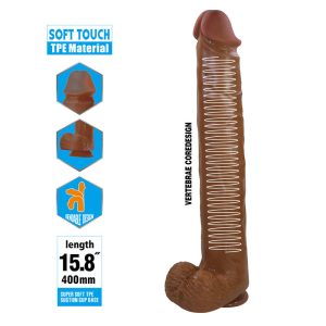 Pretty Love Realistischer Dildo mit Saugnapf, 40 cm, braun Pretty Love Realistischer Dildo mit Saugnapf, 40 cm, braun – Bild 6