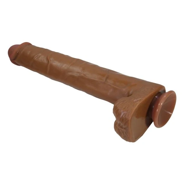 Pretty Love Realistischer Dildo mit Saugnapf, 40 cm, braun
