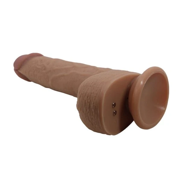 Pretty Love Tommy Realistischer Stoßvibrator mit Fernbedienung, dunkelbraun