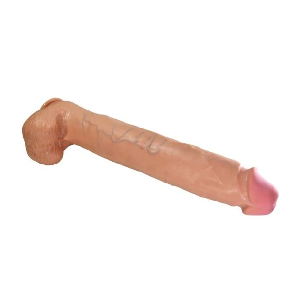 Pretty Love Rael flexibler realistischer Dildo mit Saugnapf 40 cm braun