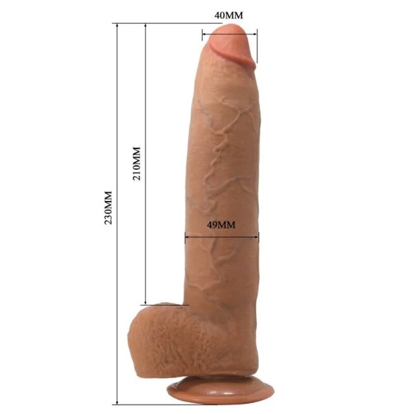 Pretty Love flexibler realistischer Dildo mit Saugnapf 22 cm