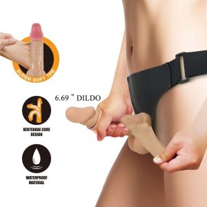 Pretty Love Zane Harness mit flexiblem Dildo 17 cm natur Pretty Love Zane Harness mit flexiblem Dildo 17 cm natur – Bild 7