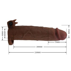 Pretty Love Xerxes Vibrator-Penishülle 22 cm braun Pretty Love Xerxes Vibrator-Penishülle 22 cm braun – Bild 7