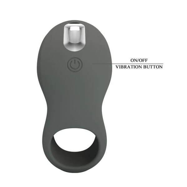 Pretty Love Vibrationsring mit Doppelstimulator, wiederaufladbar